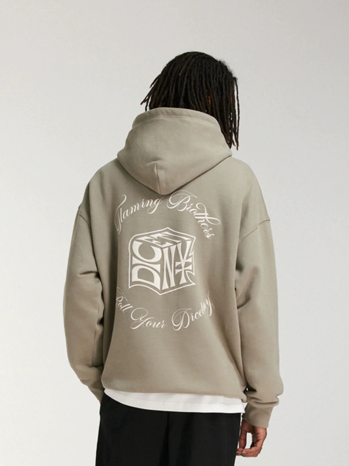 DICETINY "Dice of Destiny" Foam Alphabet Print Hooded Sweater