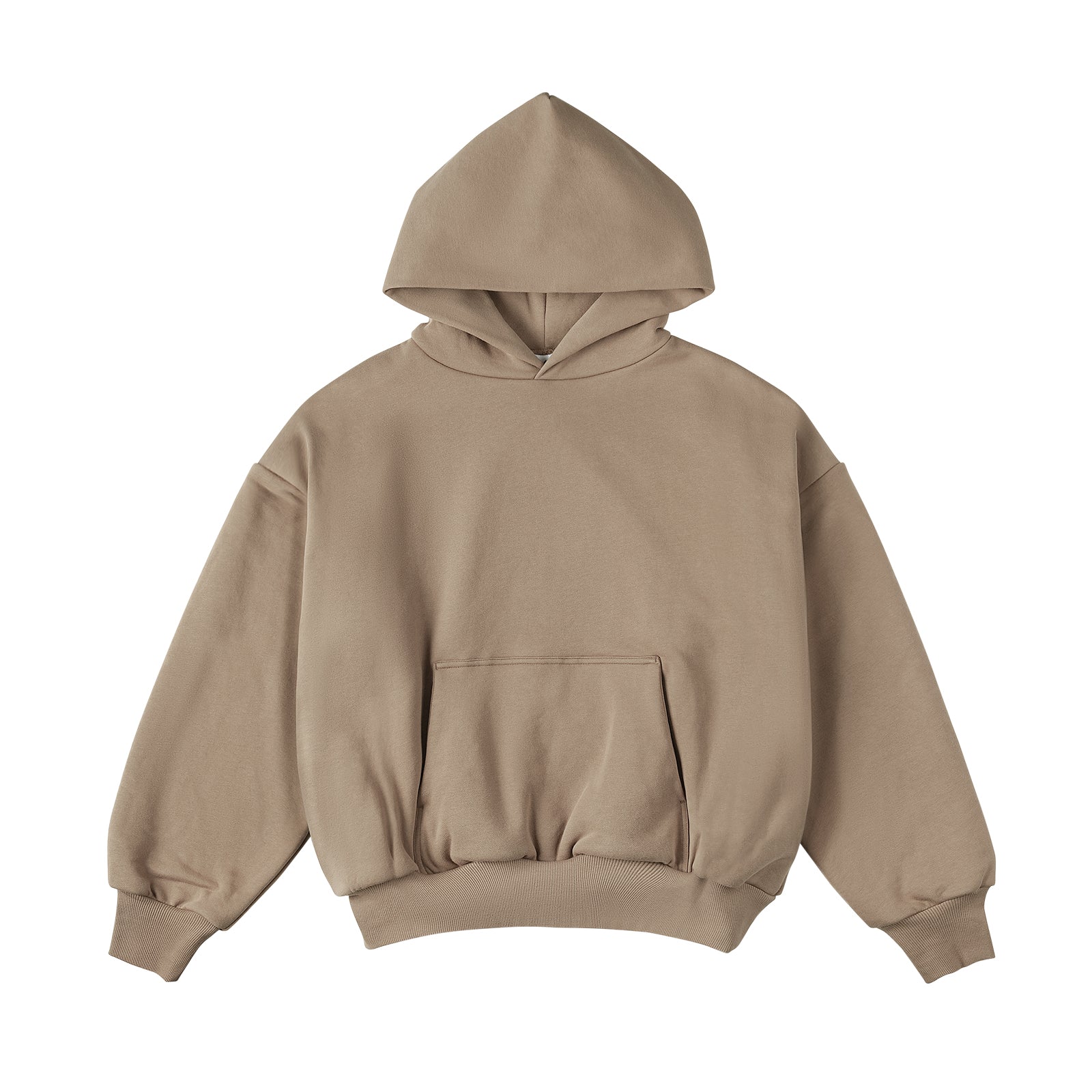 IDLT Double-Layer 400g Short Hoodie – Heavyweight Off-Shoulder Streetwear