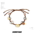 SUMIYAKI Natural Citrine Stone Necklace Bracelet