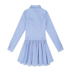Nariele College Blue Striped Long Sleeve Dress