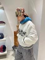 I4P STUDIO YESEYESEE C-Logo Embroidered Sports Jacket Cardigan