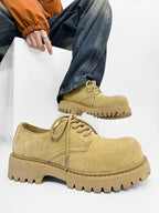 Breathable Derby Low Top Work Suede Shoes