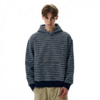 A PUEE Retro Small Fragrant Woven Hooded Sweater