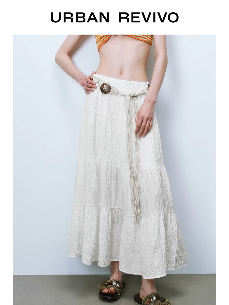 Urban Revivo Ballet Pleated Elastic Skirt