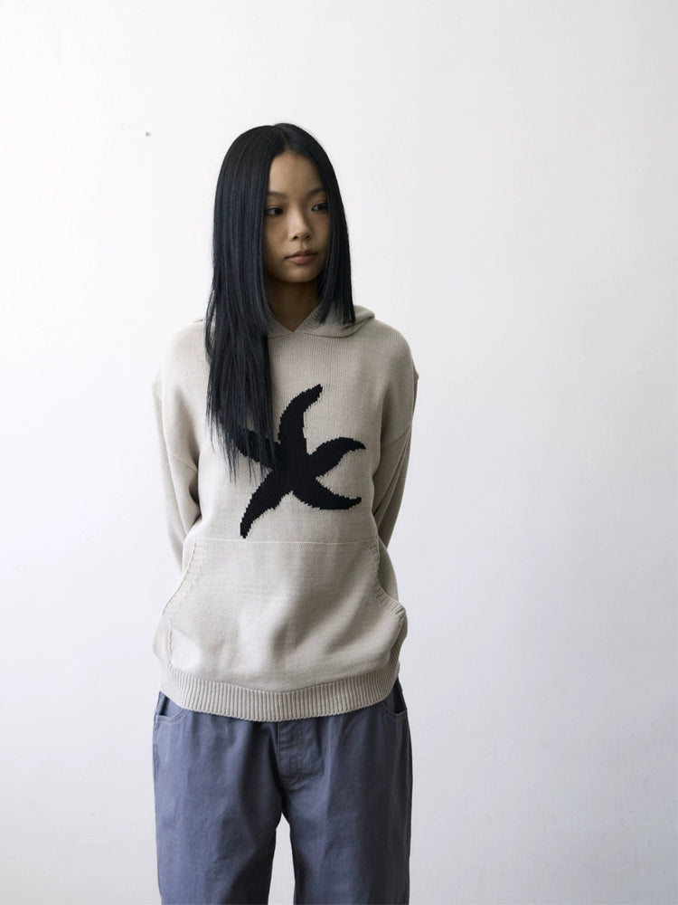I4P STUDIO THE COLDEST MOMENT Starfish Logo Hooded Sweater