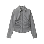 Nariele Slim Fit Skinny Waist Long Sleeve Shirt