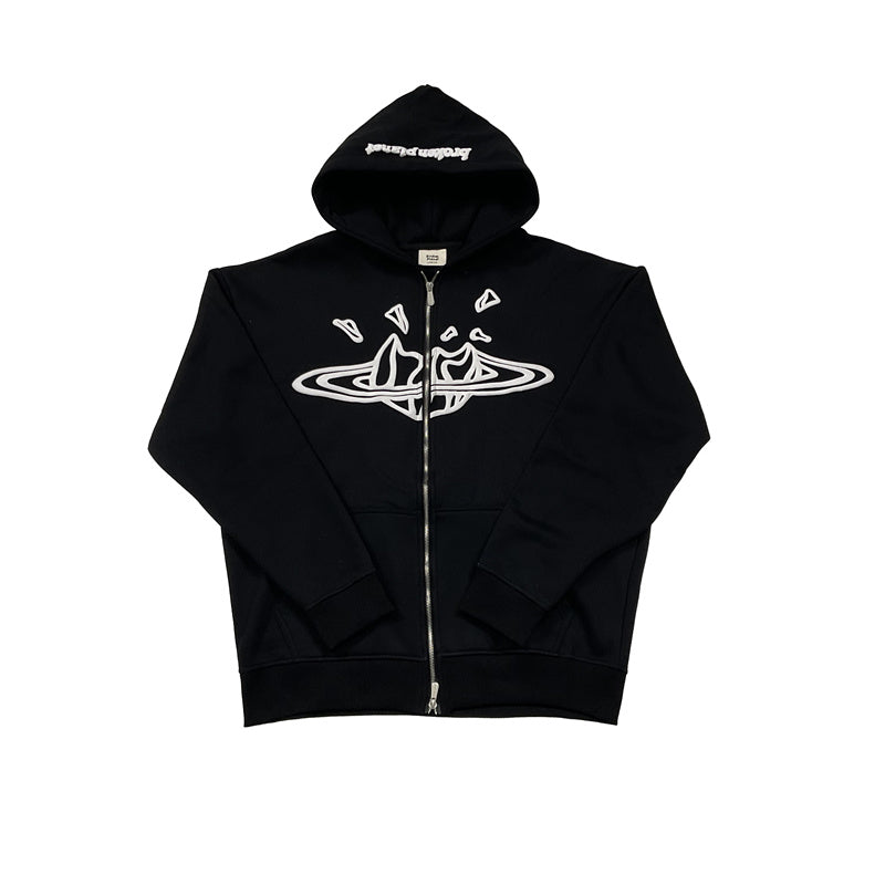 Broken Planet velvet hoodie & pants set