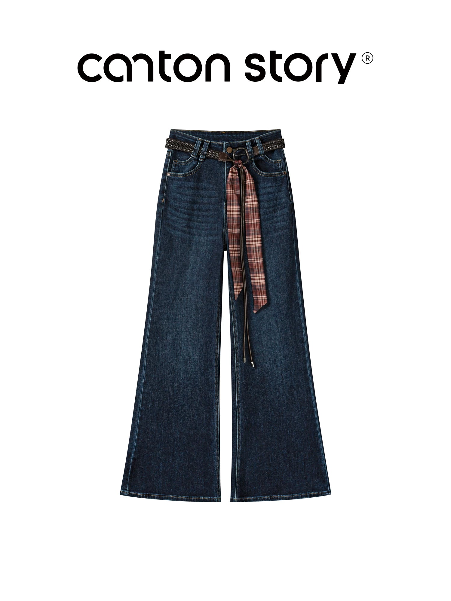 cantonstory Retro Belt Mild Jeans