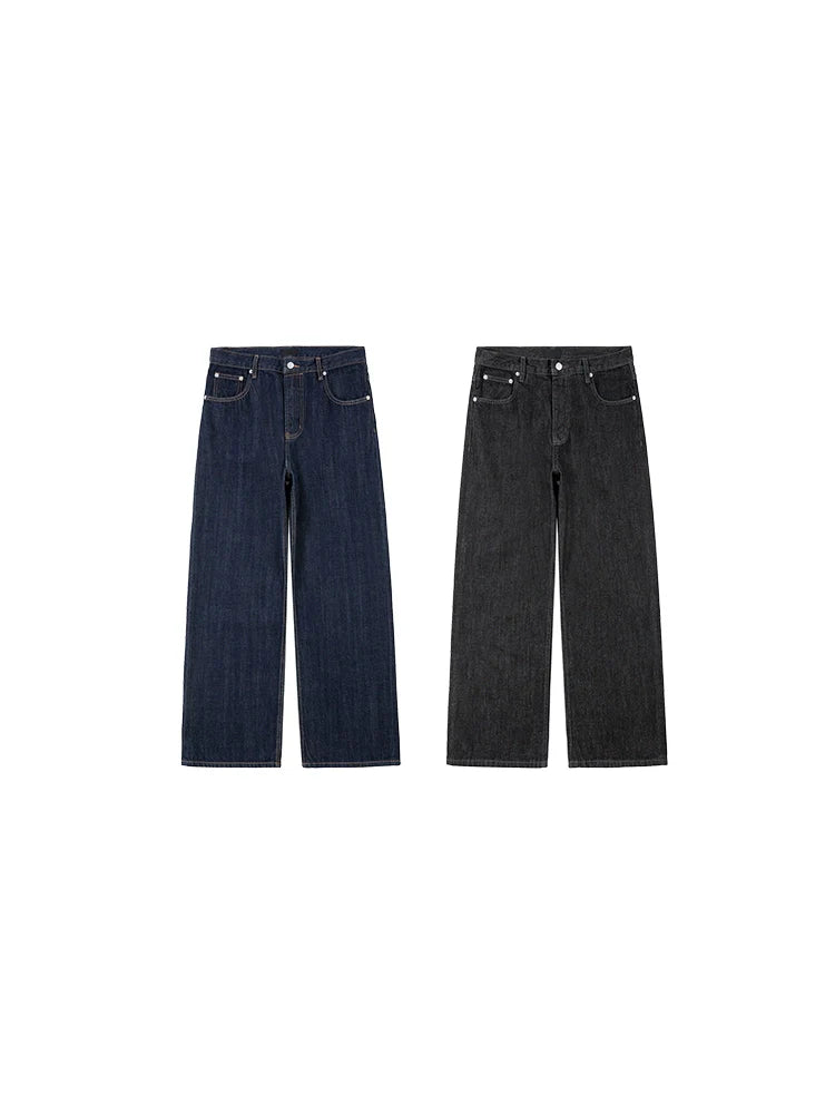 PLUS NO LOGO Loose Straight Primary Color Jeans