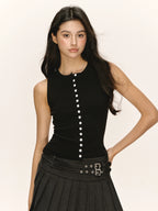 Ariseism Vintage Sleeveless Knitted Vest