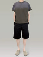 PLUS NO LOGO Tencel Diagonal Bag Cropped Pants Straight-leg Pants