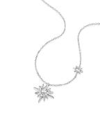 Catiro Star Sun S925 Silver Clavicle Necklace