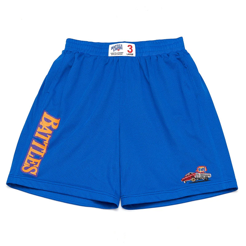 Battles Street Embroidery Printed Basketball Shorts