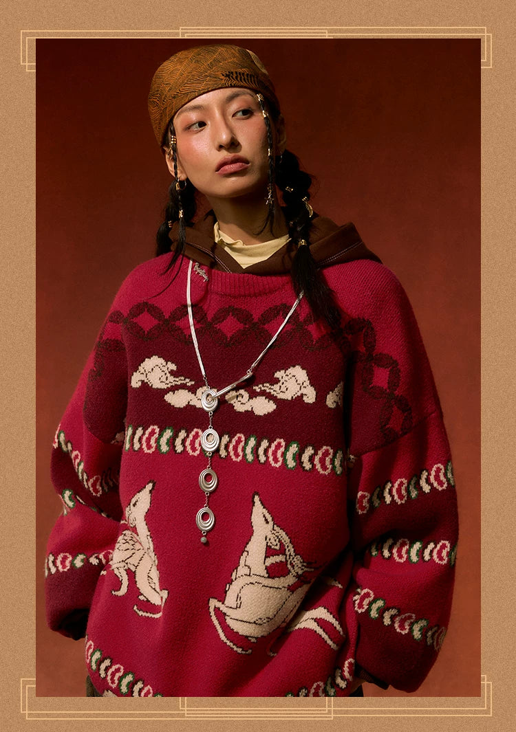 BJHG Inner Round Neck Loosesweater