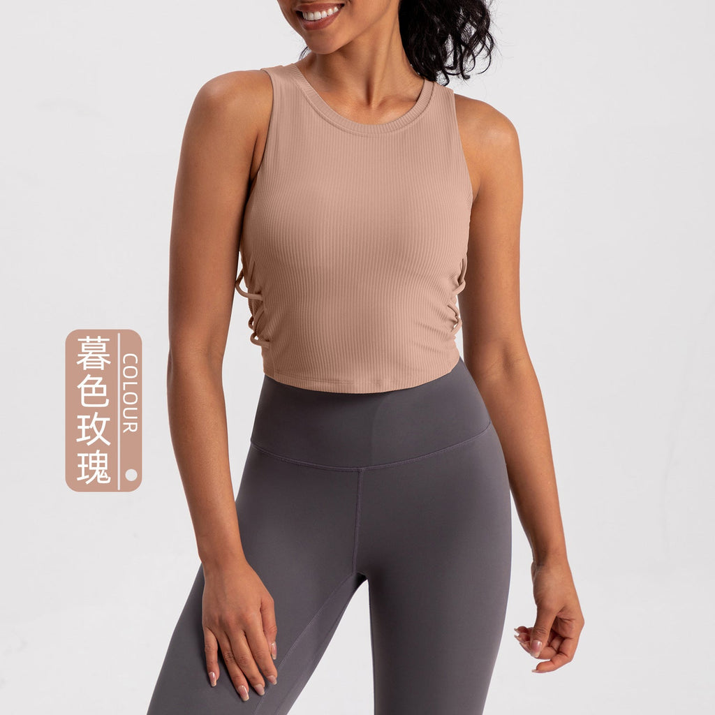 Athena Lulu Naked Back Yoga Vest with Chest Pad