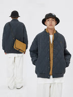 Mr. Jiangnan NewJNXS Japanese Diamond Quilted Cotton Baseball Jacket
