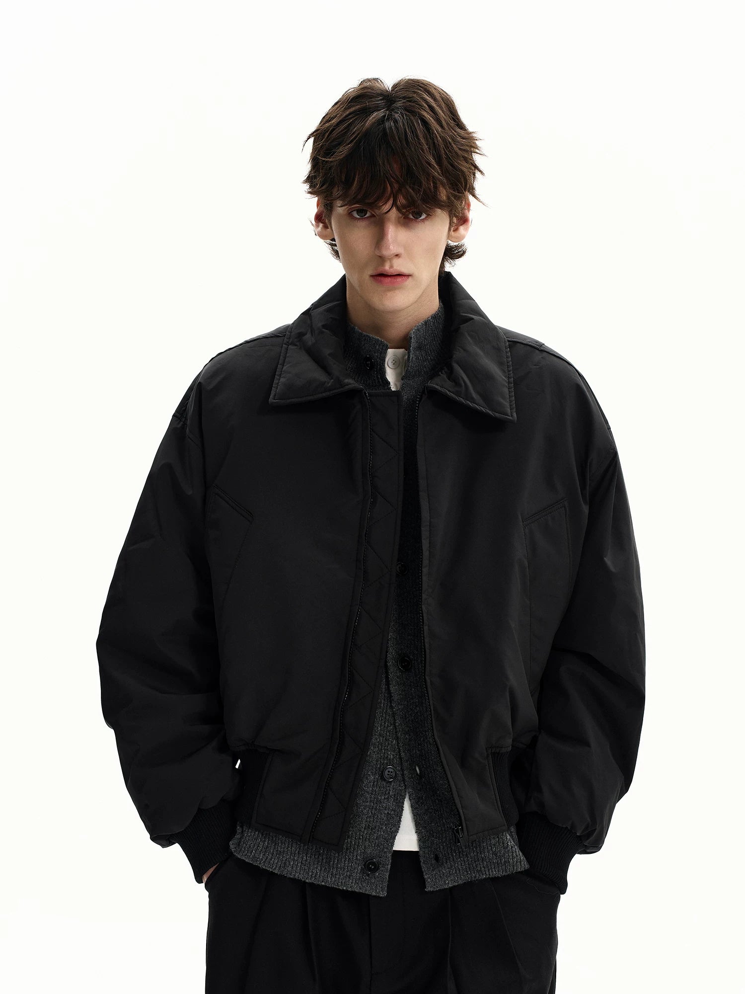 ISIETS Retro Short Down Jacket