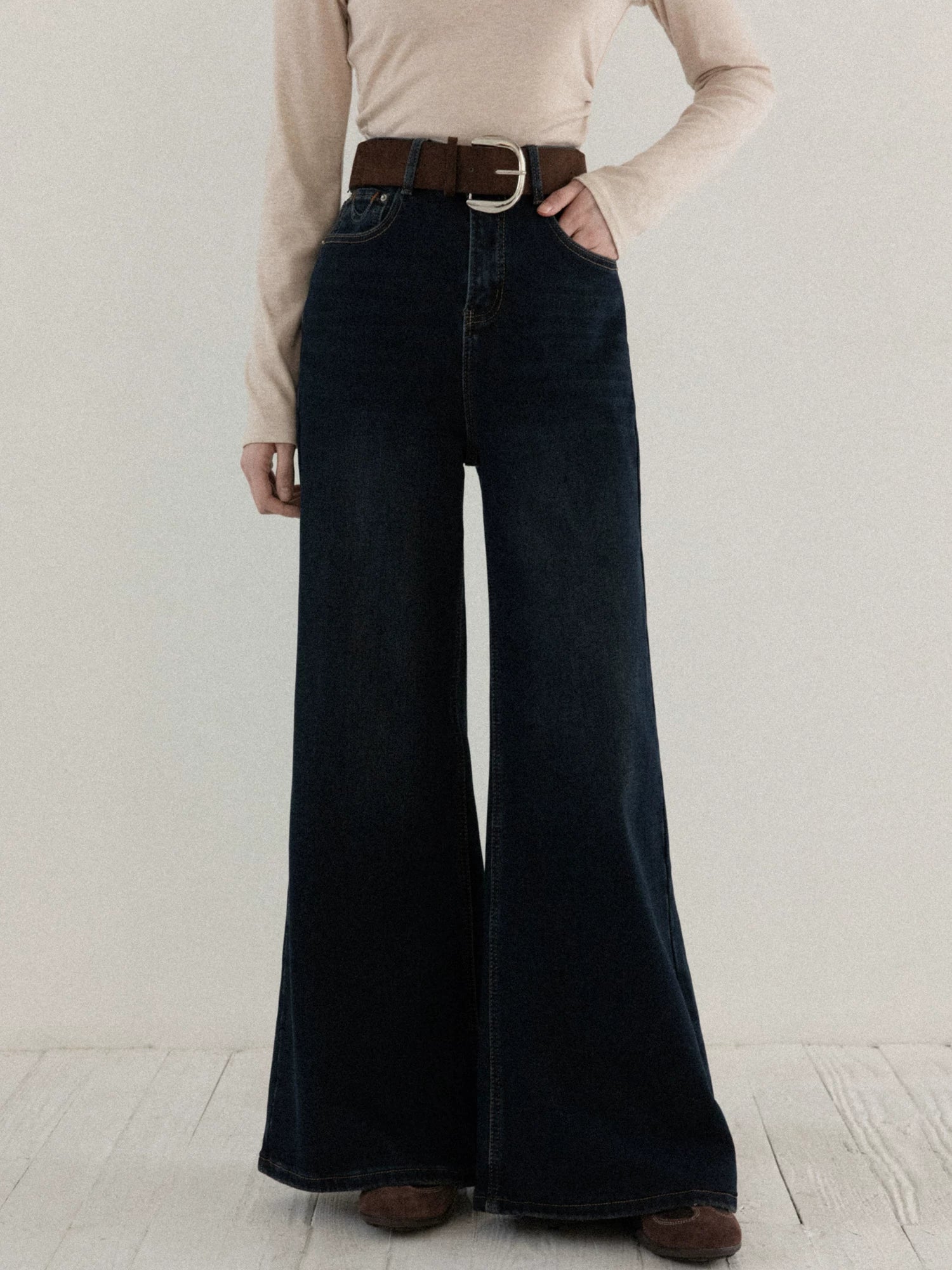 cantonstory American Retro Bootleg Jeans