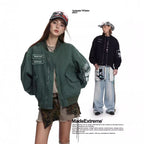 MADEEXTREME Big Pocket Patch Bomber Cotton Tooling Flight Jacket