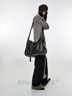 BINGBONG Retro Commuter Tote Bag Large Capacity Slack Bag
