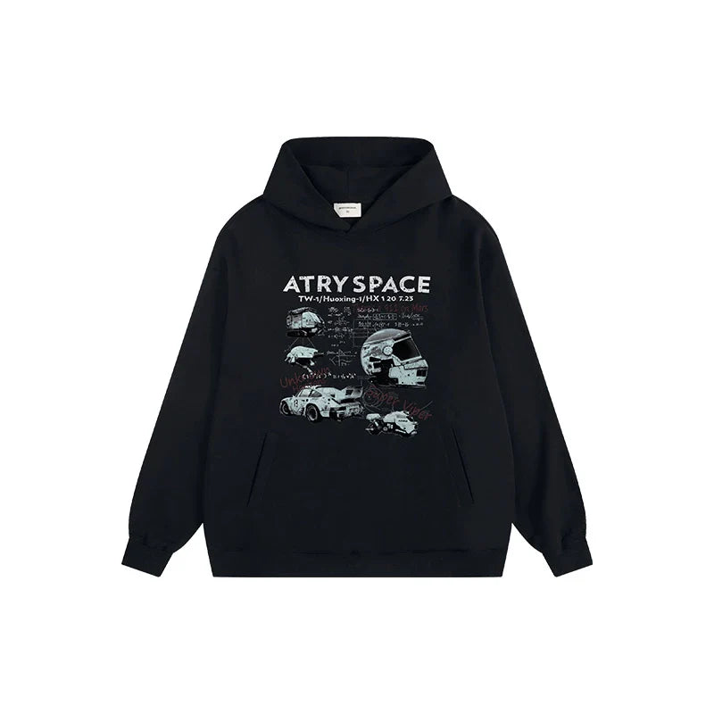 ATRY Mars Walk Design Draft Hooded Sweater