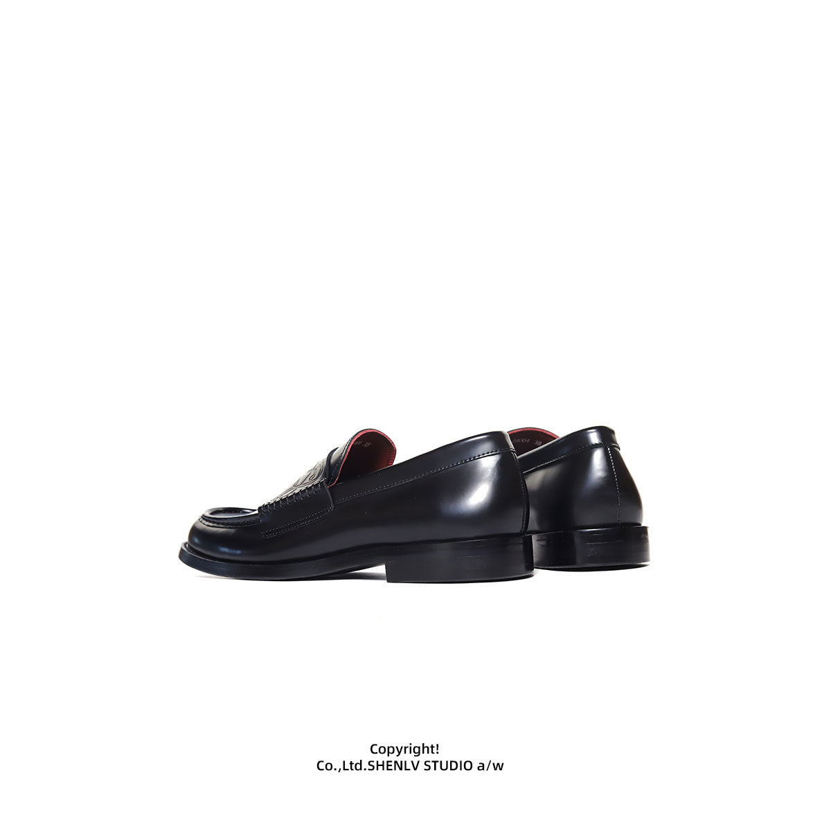 SHENLV STUDIO Vampire embossed cowhide loafers