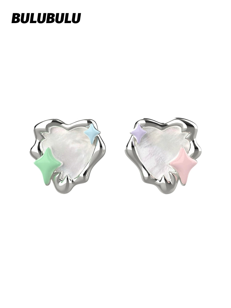 BULUBULU Sugar Bean Story Mother-of-Pearl Star Earrings