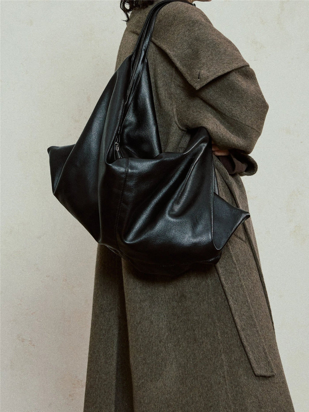 SUNYVONNE Minimalist Versatile Lazy Wind Tote Big Bag