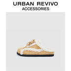 Urban Revivo Streamer Plush Birkenstock Slippers