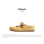 Cebostin Platform Birkenstock Half Slippers