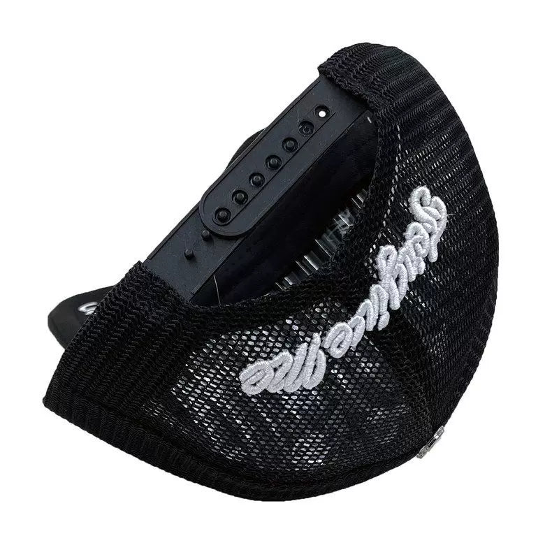 Cross Border Letter Printing Mesh Peak Cap