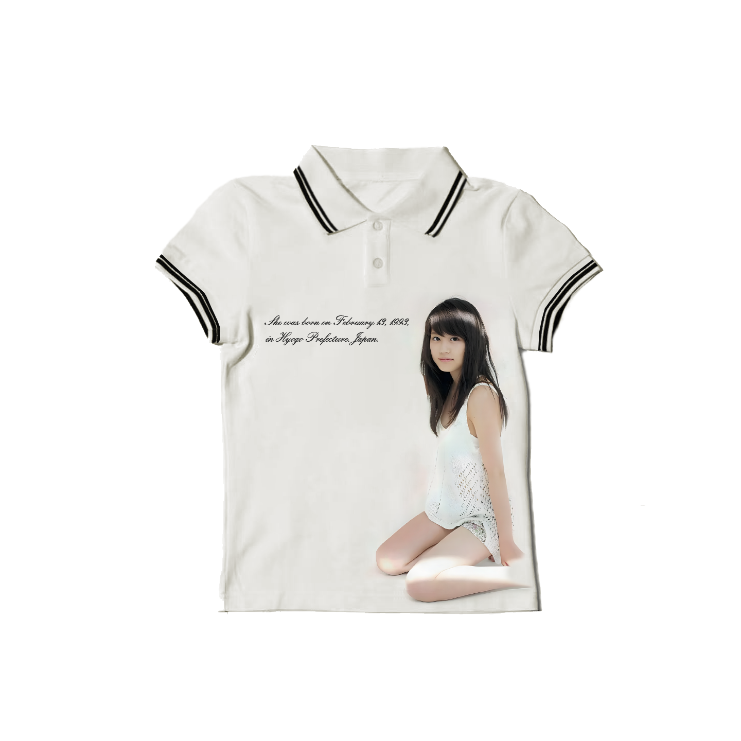 Evaporer Arimura Frame Vintage Slim Fit Polo Top