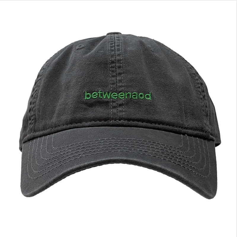 Pure Cotton Letter Embroidered Baseball Cap