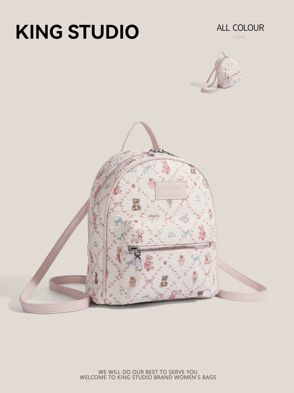 DrinKing Sweet Style Large Student Backpack