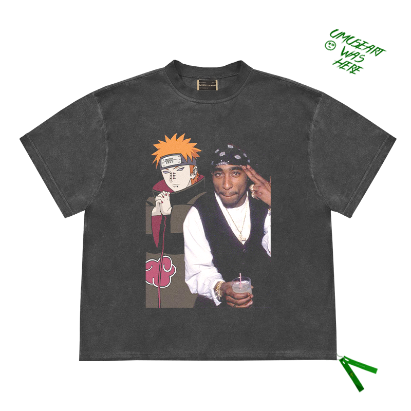 Tupac x Naruto Two-Dimensional Hip-Hop Tee