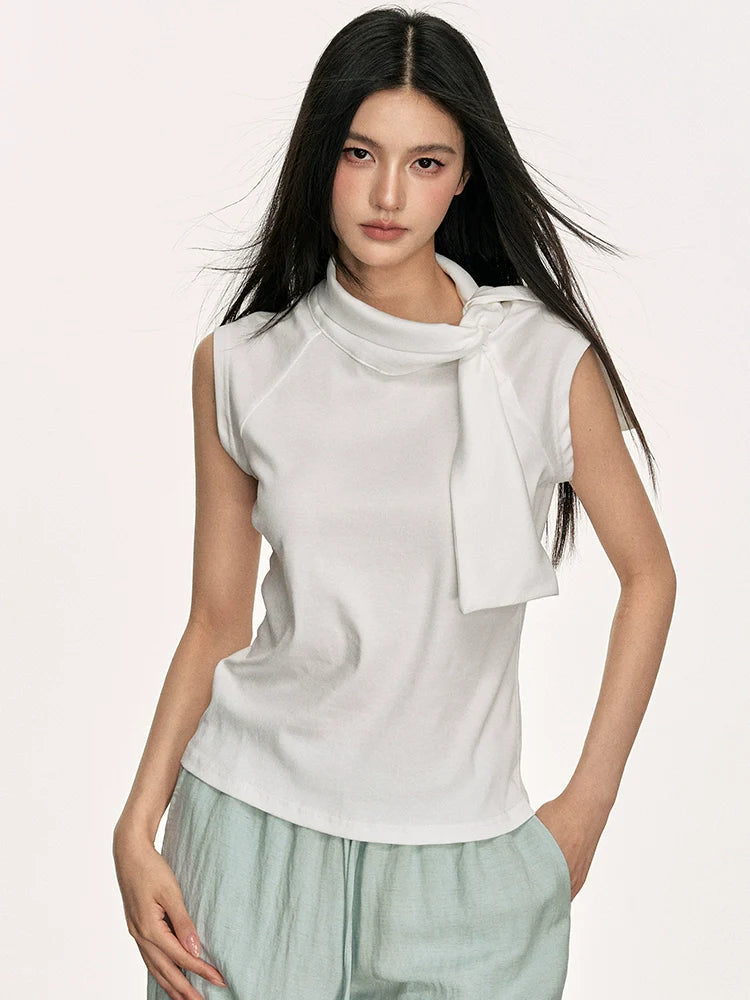 Anna Aneae Small Turtleneck Sleeveless Vest