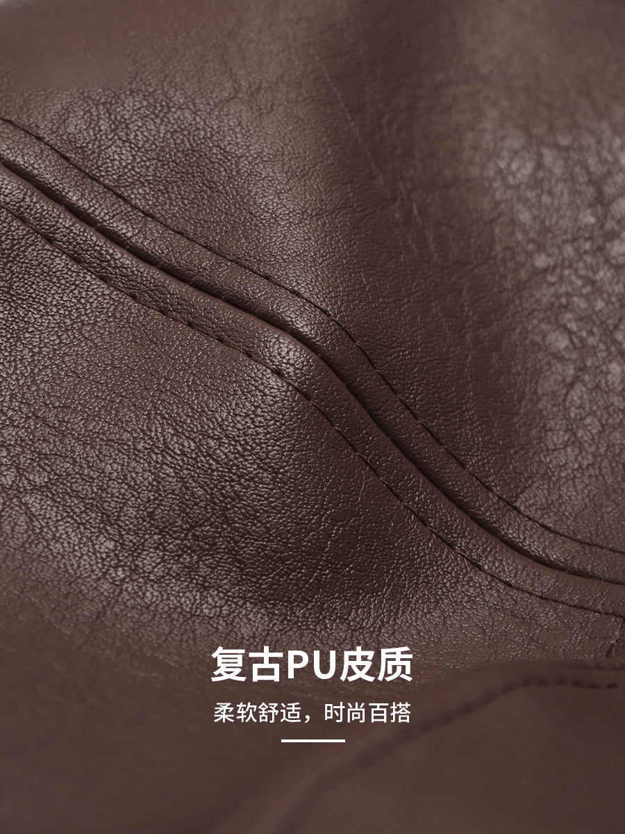 Winnie Lee Leather Beret