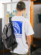 I4P STUDIO  LMC Korean Designer AIR GLOBE Aviation Globe Loose T-shirt