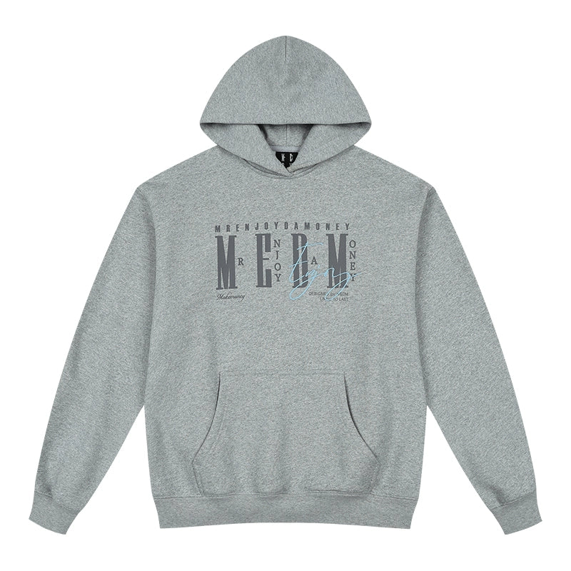 MEDM Three-dimensional Embroidered Font Hooded Sweater