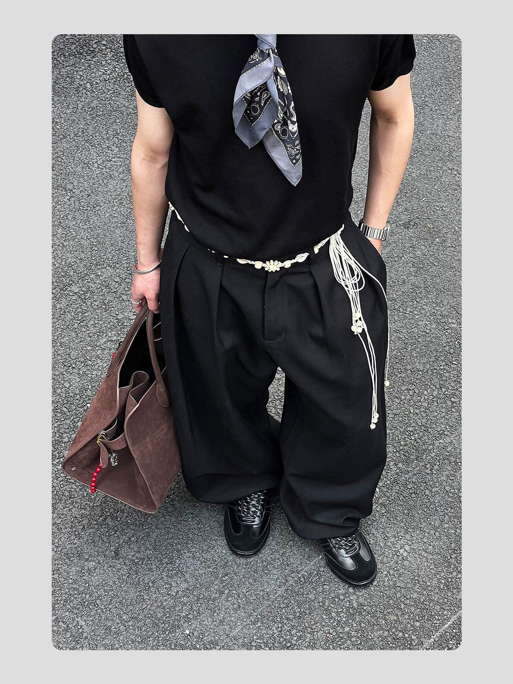 HANQIAORJI Versatile Casual Small Leather Shoes