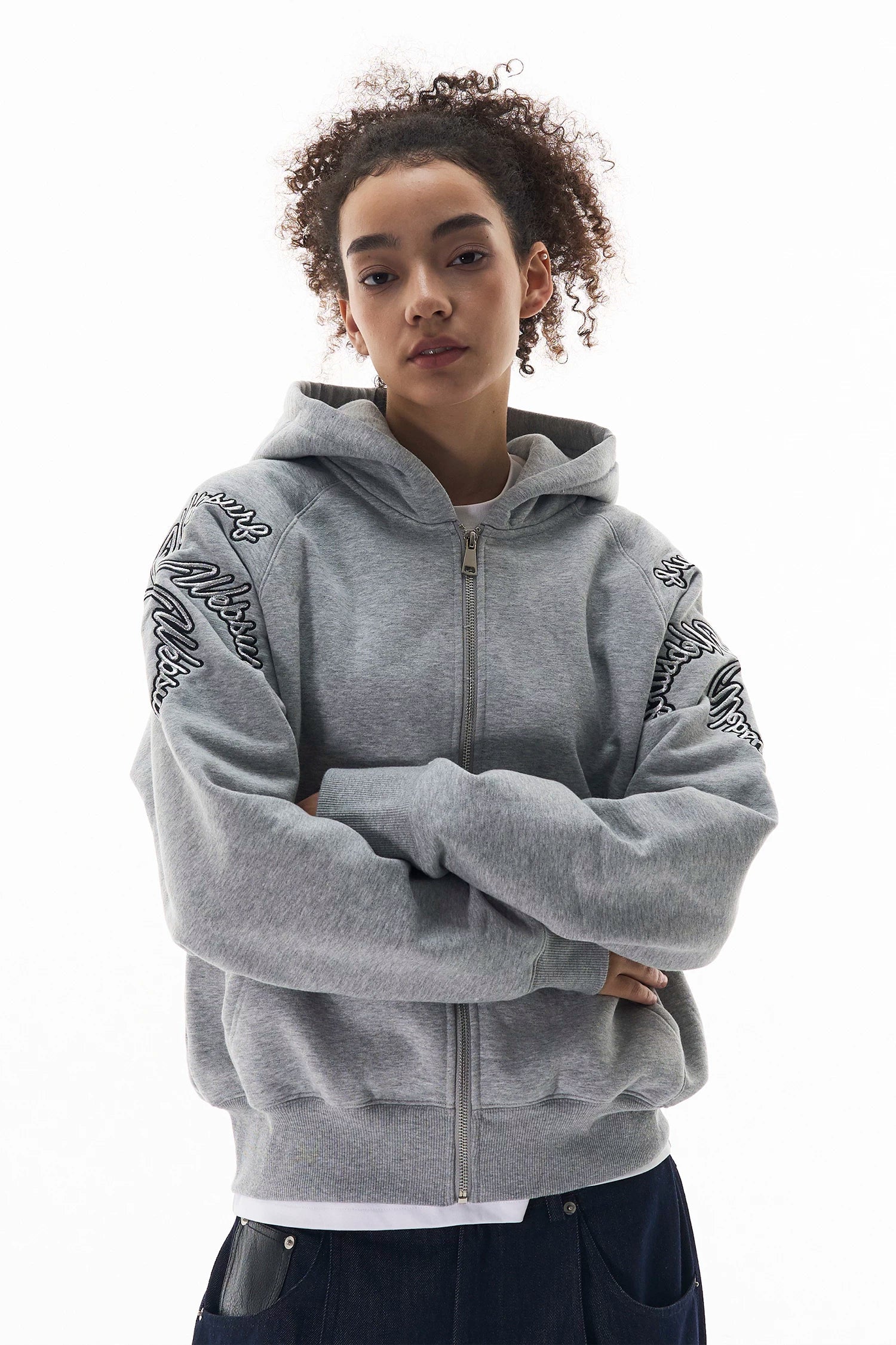 WebSurfGroup Minimalist Embroidered Pattern Velvet Jacket