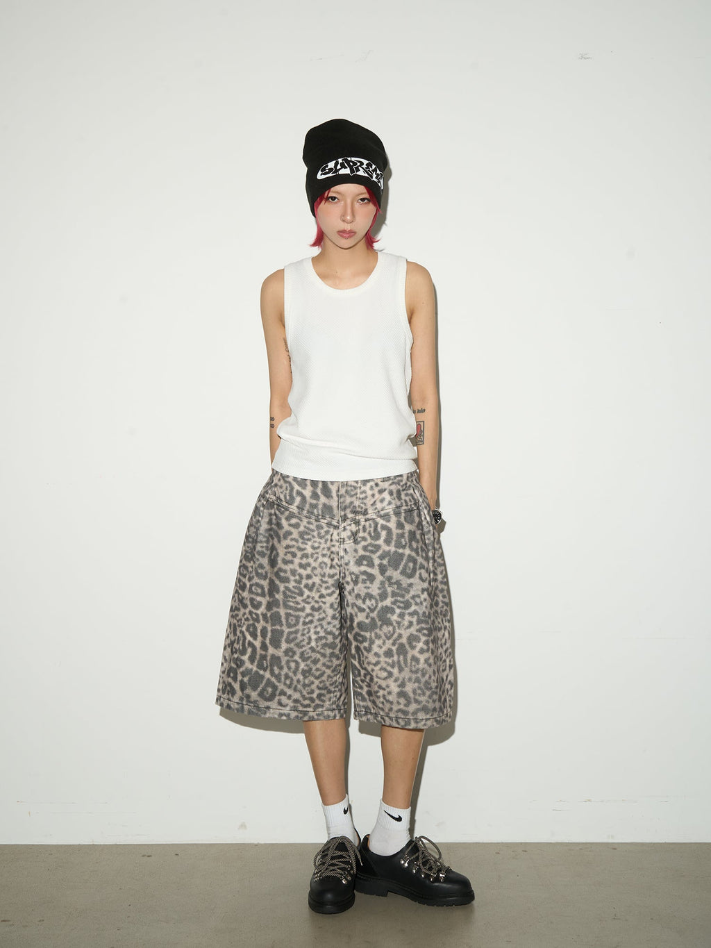 MICHINNYON leopard shorts