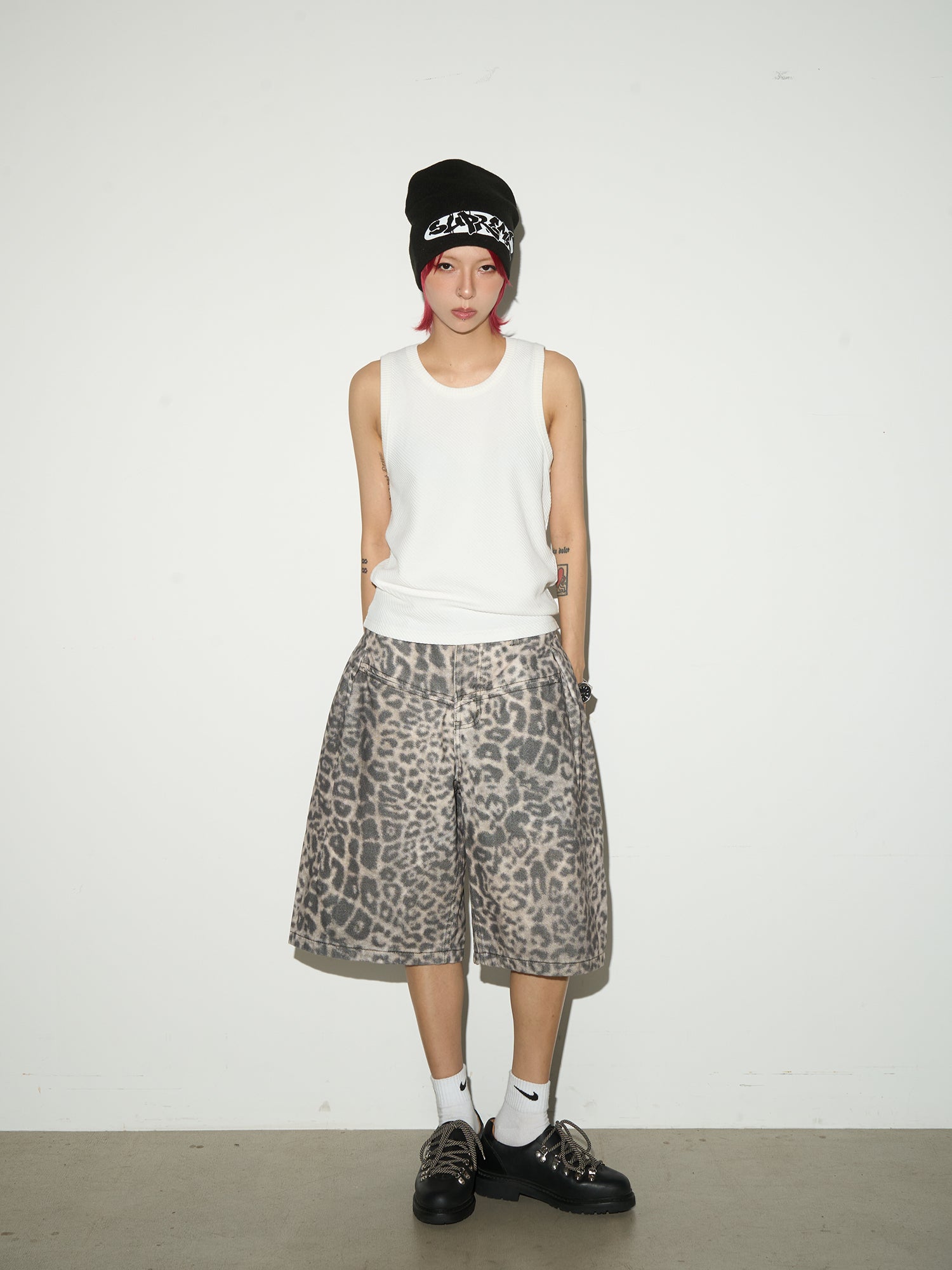 MICHINNYON leopard shorts