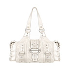 JANDRESS Snakeskin Rivet Underarm Bag