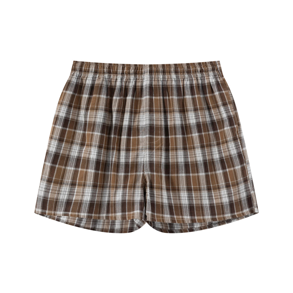 LIBERAFIT Knitted Plaid Cotton Boxer Shorts