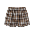 LIBERAFIT Knitted Plaid Cotton Boxer Shorts