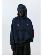 ATRY Dirty Dyed Damage Blockbuster Short Embroidered Sweater