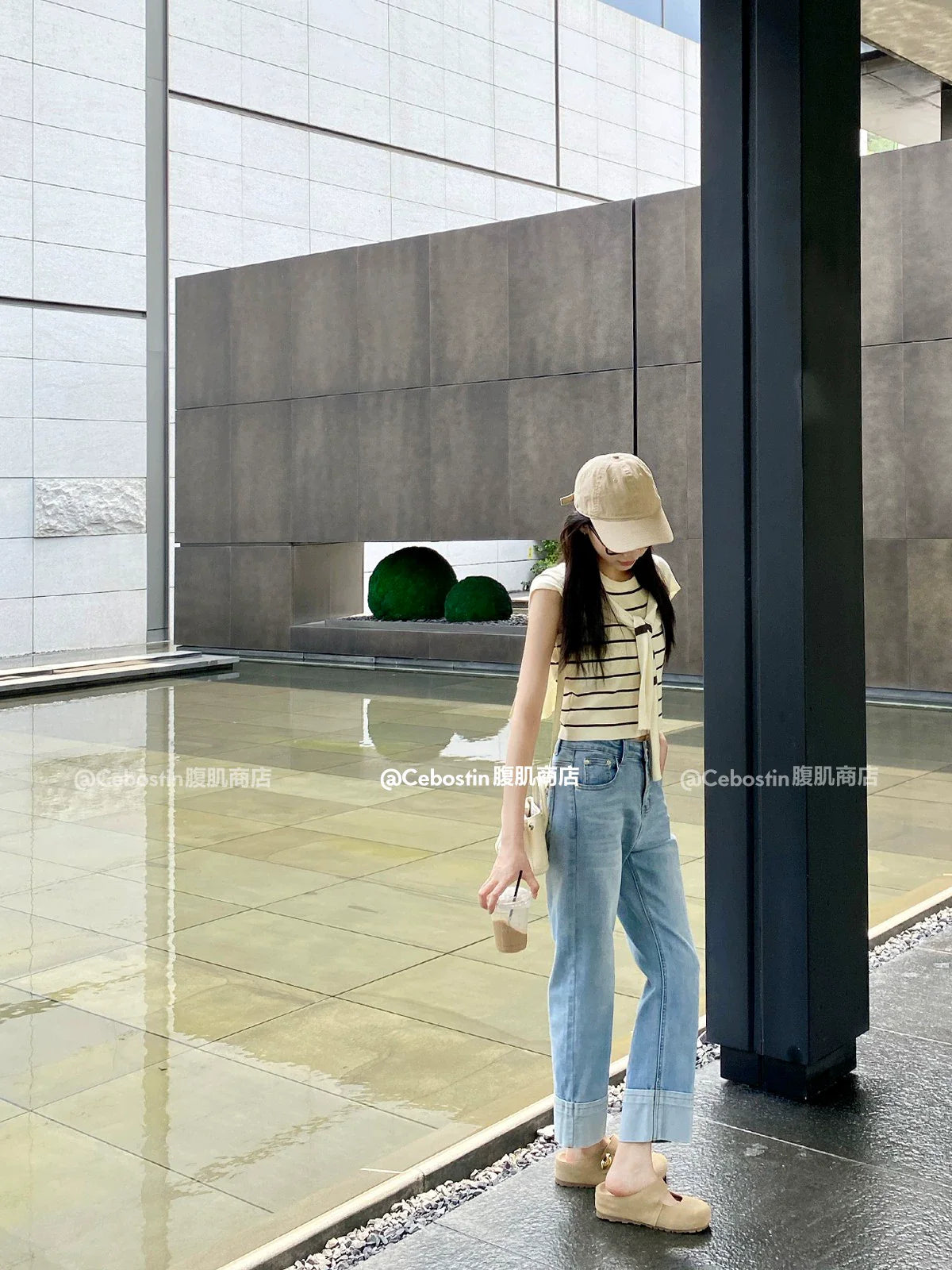 Cebostin Platform Birkenstock Half Slippers