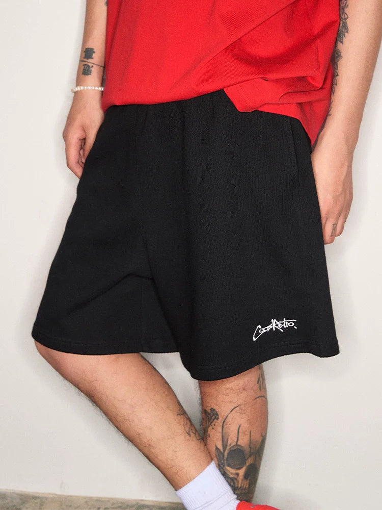 CoosRetro Casual Embroidered LOGO Shorts