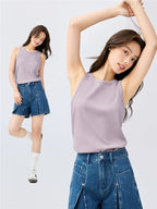 Giordano Elastic Pit Strip Slim Fit Crew Neck Sleeveless Tee